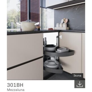 MECCANISMO ANGOLO 1/2 LUNA 301BH IKONA ARDESIA