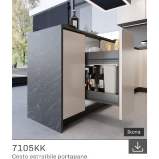 CESTELLO 2 RIPIANI 7105KK IKONA ARDESIA