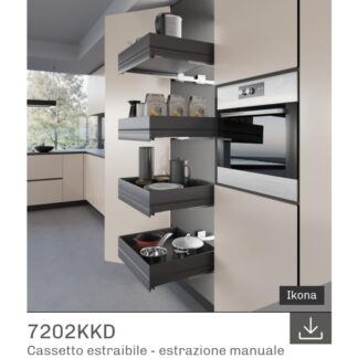 CASSETTO ESTRAIBILE 7202KKD IKONA ARDESIA