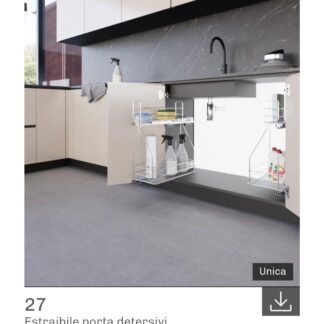 CESTELLO PORTA DETERSIVI ART 27 SX UNICA CROMO